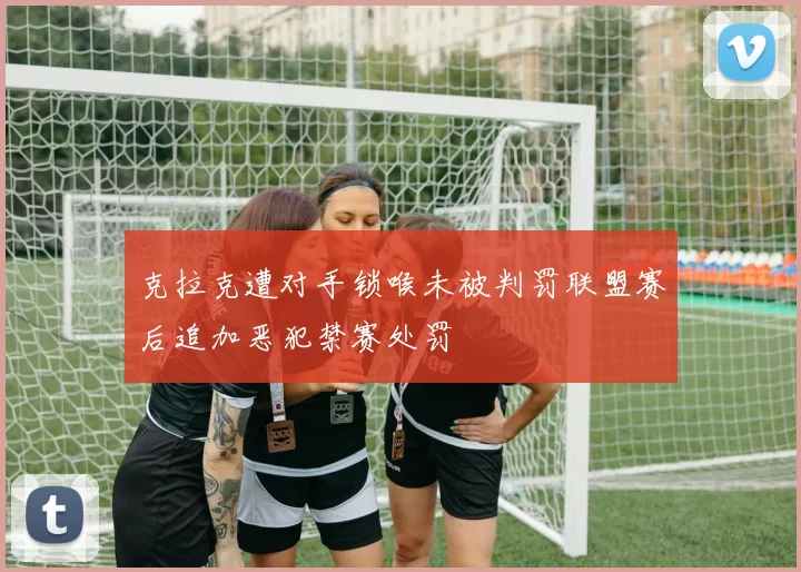 克拉克遭对手锁喉未被判罚联盟赛后追加恶犯禁赛处罚